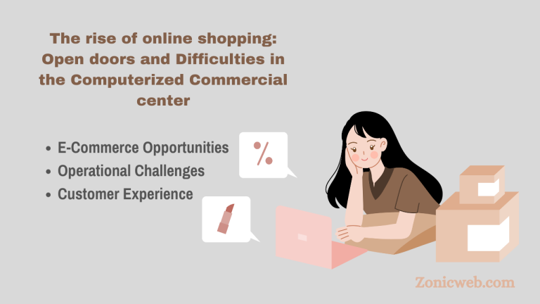 The rise of online shopping: Open doors and Difficulties in the Computerized Commercial center