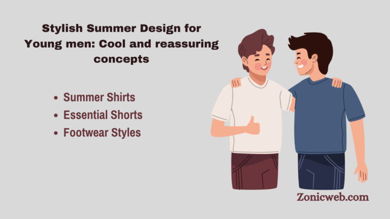 Stylish Summer Design for Young men: Cool and reassuring concepts